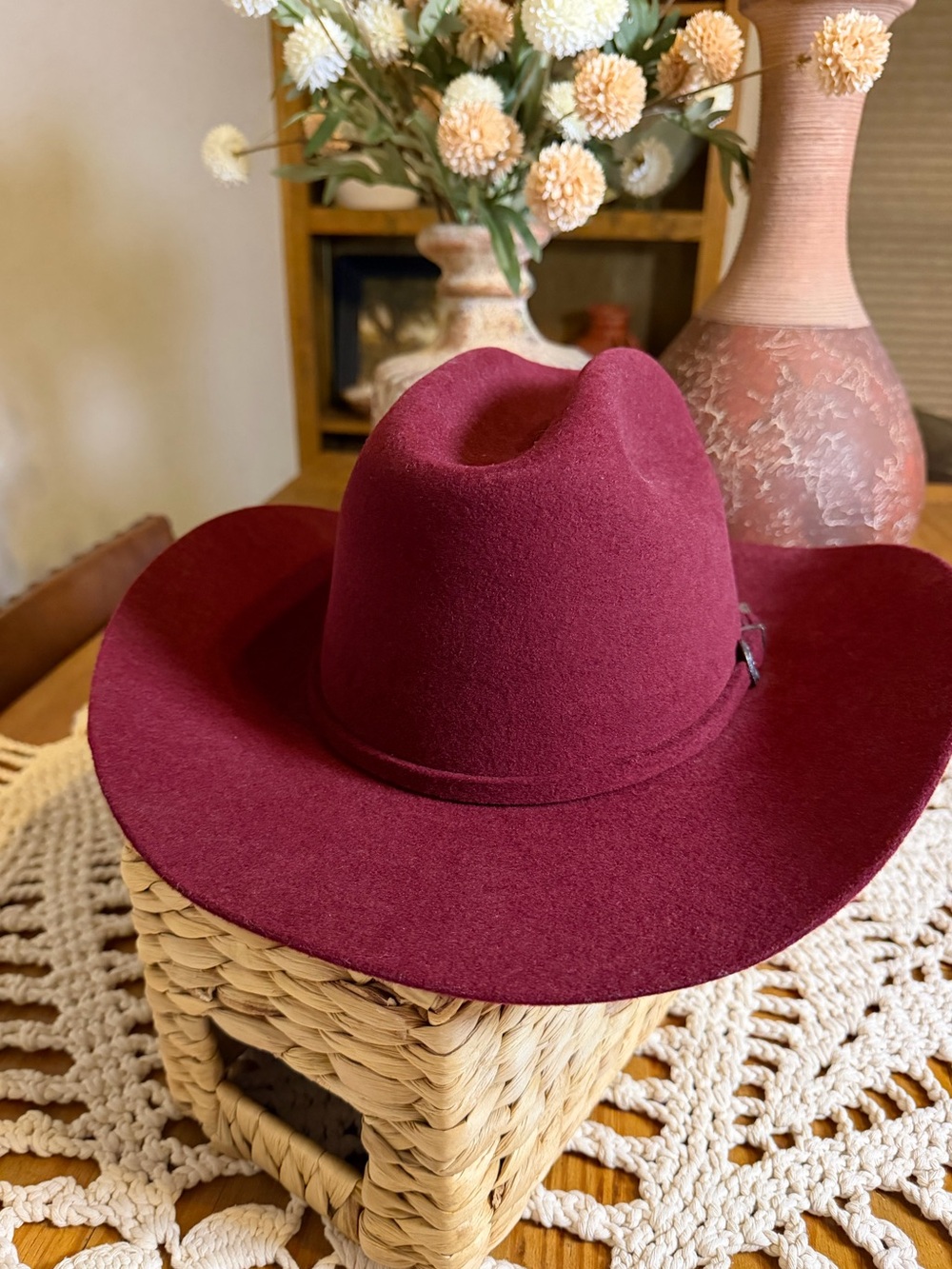 Idyllwind Wild Rancher Wool Felt Cowboy Hat Burgundy One Size Miranda Lambert